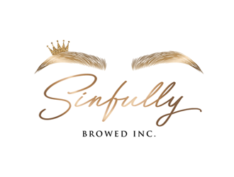 Sinfully Browed Inc. logo design by ingepro