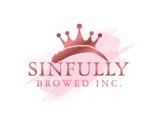 Sinfully Browed Inc. logo design by Webphixo
