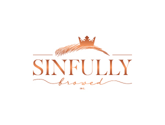 Sinfully Browed Inc. logo design by wongndeso