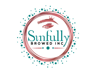 Sinfully Browed Inc. logo design by Suvendu