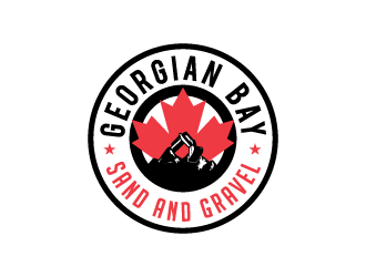 Georgian Bay Sand and Gravel  logo design by rootreeper