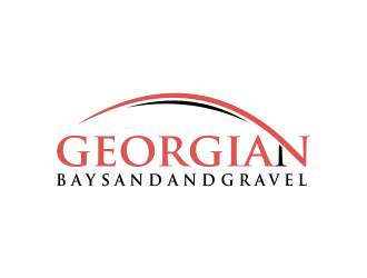 Georgian Bay Sand and Gravel  logo design by oke2angconcept