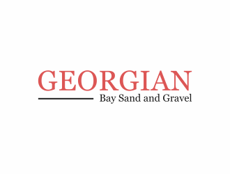 Georgian Bay Sand and Gravel  logo design by y7ce