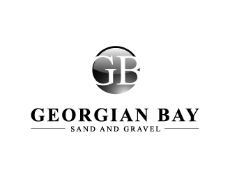 Georgian Bay Sand and Gravel  logo design by NadeIlakes