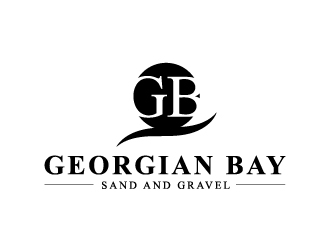 Georgian Bay Sand and Gravel  logo design by NadeIlakes