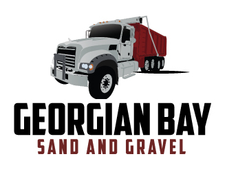 Georgian Bay Sand and Gravel  logo design by ElonStark