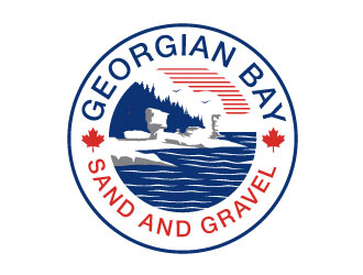 Georgian Bay Sand and Gravel  logo design by invento