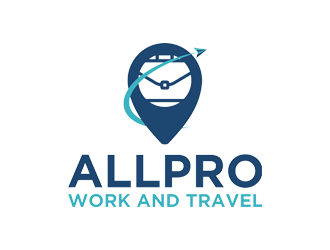 ALLPRO WORK AND TRAVEL logo design by banaspati