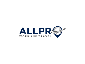 ALLPRO WORK AND TRAVEL logo design by RIANW