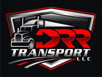 DRR Transport Llc  logo design by coco