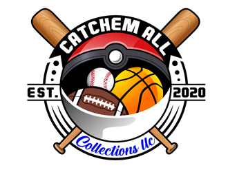 Catchem All Collections LLC logo design by DreamLogoDesign
