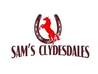 Sam’s Clydesdales  logo design by ElonStark