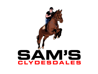Sam’s Clydesdales  logo design by ElonStark