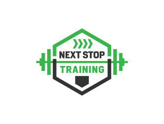 Next Stop training logo design by hwkomp