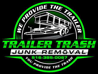 Trailer trash junk removal  logo design by Suvendu