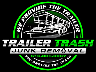 Trailer trash junk removal  logo design by Suvendu