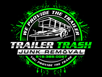 Trailer trash junk removal  logo design by Suvendu