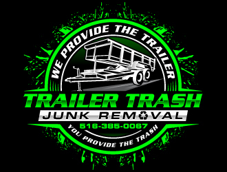 Trailer trash junk removal  logo design by Suvendu