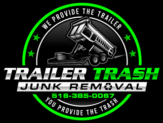 Trailer trash junk removal  logo design by Suvendu