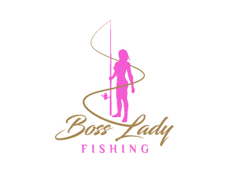 Boss Lady Fishing logo design by sakarep