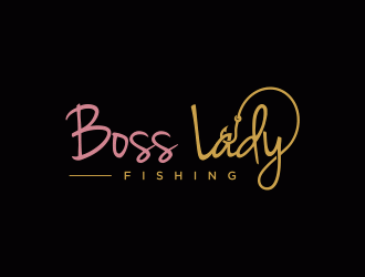 Boss Lady Fishing logo design by SelaArt
