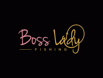 Boss Lady Fishing logo design by SelaArt