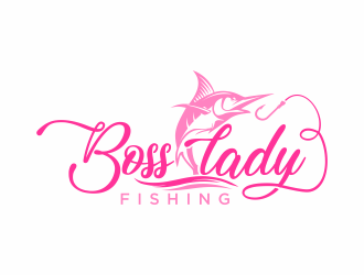 Boss Lady Fishing logo design by hidro