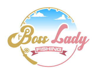 Boss Lady Fishing logo design by uttam