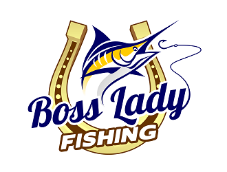Boss Lady Fishing logo design by haze