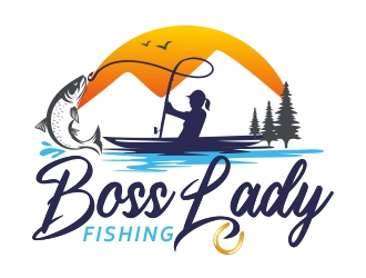 Boss Lady Fishing logo design by ruki
