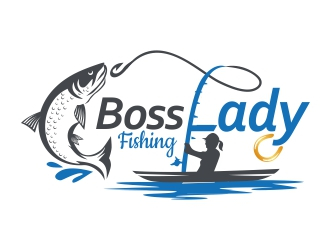 Boss Lady Fishing logo design by ruki