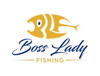 Boss Lady Fishing logo design by qqdesigns