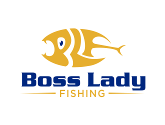 Boss Lady Fishing logo design by qqdesigns