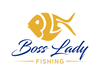 Boss Lady Fishing logo design by qqdesigns