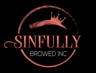 Sinfully Browed Inc. logo design by Suvendu