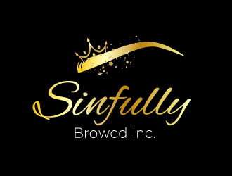 Sinfully Browed Inc. logo design by bayudesain88