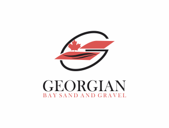 Georgian Bay Sand and Gravel  logo design by Mahrein