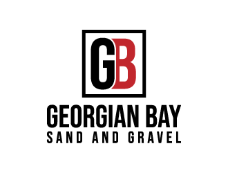 Georgian Bay Sand and Gravel  logo design by denfransko