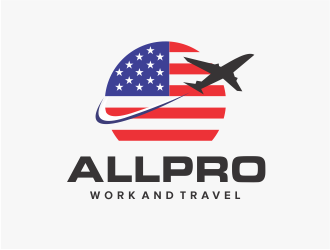 ALLPRO WORK AND TRAVEL logo design by Shina