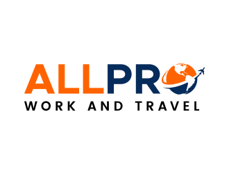 ALLPRO WORK AND TRAVEL logo design by lexipej