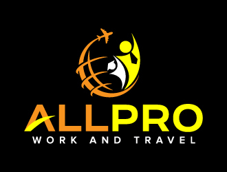 ALLPRO WORK AND TRAVEL logo design by jaize