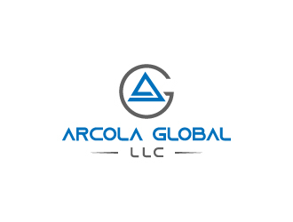 Arcola Global LLC logo design by NadeIlakes