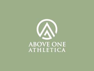 Above One Athletica logo design by wongndeso