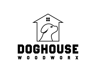 Doghouse Woodworx logo design by salis17