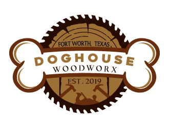 Doghouse Woodworx logo design by Suvendu