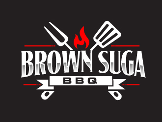 Brown Suga BBQ logo design by ElonStark