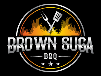 Brown Suga BBQ logo design by Suvendu