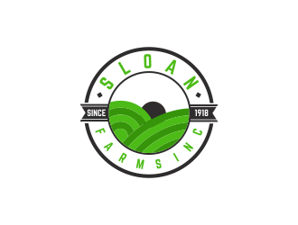 Sloan Farms Inc. logo design by ArRizqu