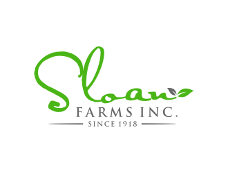 Sloan Farms Inc. logo design by GassPoll