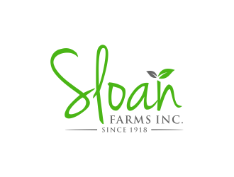Sloan Farms Inc. logo design by GassPoll